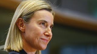 The EUs foreign policy chief Federica Mogherini [upl. by Dleifxam146]