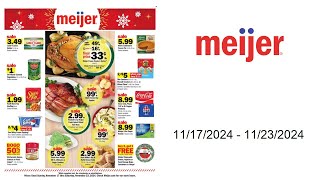 Meijer Weekly Ad US  11172024  11232024 [upl. by Gnni]