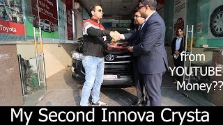 Taking Delivery of TOYOTA INNOVA CRYSTA 24 Gx MT IMB its me Bishnoi [upl. by Arob]