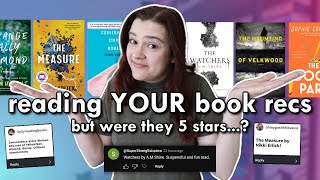 reading books YOU think ill give 5 stars 👁️👄👁️ reading vlog [upl. by Ottilie292]