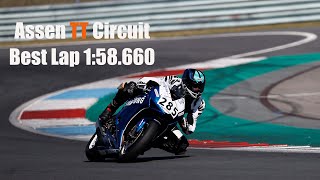 Assen TT Circuit  Motorrad onboard  Best Lap 158660  Honda CBR1000 RR  Motorbike Renntraining [upl. by Aihcrop534]