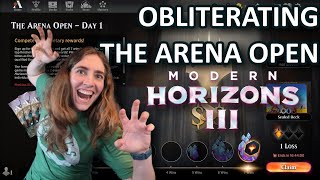 Obliterating The Arena Open Day One with Boros Aggro  Modern Horizons 3 Sealed [upl. by Rahab824]