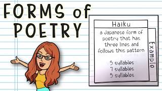 Forms of Poetry Learn Haiku Limerick Acrostic Free Verse and More Poetry for Kids [upl. by Nile738]