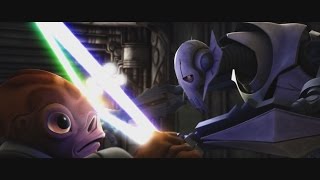 Star Wars The Clone Wars  Nahdar Vebb vs General Grievous 1080p [upl. by Audy923]