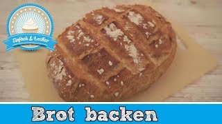 Schnelles Brot backen mit knuspriger Kruste 🍞 [upl. by Accebor]