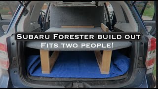 We Converted a Subaru Forester into a Car Camper [upl. by Neelrihs]