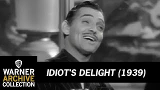 “Idiots Delight” 1939 Clark Gable and Norma Shearer [upl. by Nyrrad969]