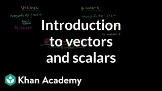 Intro to vectors amp scalars  Onedimensional motion  Physics  Khan Academy [upl. by Rekyr]