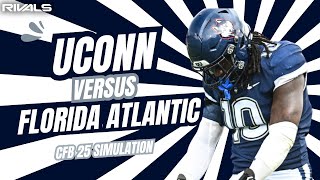 UConn vs Florida Atlantic  College Football 25 Simulation  UConn Huskies Football [upl. by Oigroig]