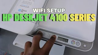 How to SetupConnect HP Deskjet 4100 Series To WIFI With Phone and Computer [upl. by Rfinnej721]