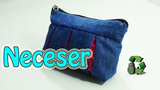 Neceser o estuche con jeans Reciclaje Ecobrisa [upl. by Nima]