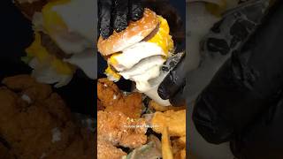 McDonald’s and Wingstop extra ranch asmr mukbang food [upl. by Mikol]