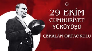 CUMHURİYET YÜRÜYÜŞÜ  Çekalan Ortaokulu SAMSUN [upl. by Delcina]