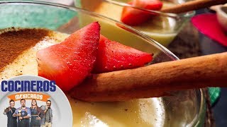 Receta Gelatina de rompope y canela  Cocineros Mexicanos [upl. by Natsrik800]