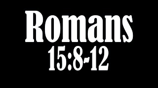 First Christian Church Crossville 111024 Romans 15812 [upl. by Swirsky]