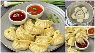 চিকেন মোমো  ডাম্পলিং সাথে চিলি অয়েল রেসিপি  Chicken Momos Recipe  Dumpling Recipe  Chicken Momos [upl. by Shellans106]