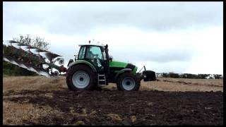 Deutz Fahr TTV 620 and M650 Ploughing [upl. by Alyehc571]