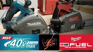 Makita XGT VS Milwaukee M18 Track Saws [upl. by Merrie]