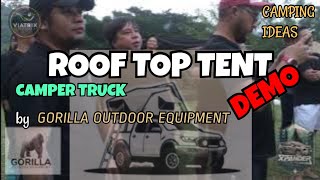 Camper Truck Roof Top Tent Demo Helvetika by Gorilla Outdoor Equipment Bivouac by Maj Fourth [upl. by Ahsahs908]