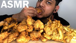 CHICKEN STRIPS  PAKORAS MUKBANG ASMR UK ¦ REAL EATING SOUNDS [upl. by Anirtap]