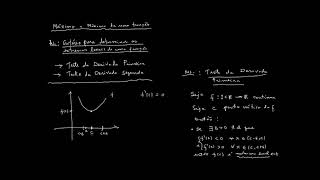 Extremos de uma Função  Parte 3 Identificação de Máximos e Mínimos [upl. by Atinaujnas]