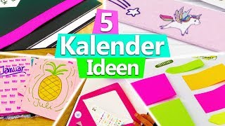 KALENDER 2018 gestalten 5 IDEEN für DIY Planner Setup  Filofax DIY Inspiration basteln deutsch [upl. by Millian46]