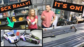 SCX Compact 143 rally slot car race they are so good [upl. by Yrtsed]