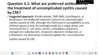 CarbapenemResistantEnterobacterales Infections and Updates of IDSA 2024 Treatment Guidance [upl. by Gonick69]