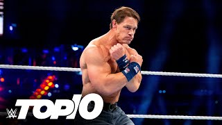 John Cena’s wildest moves WWE Top 10 July 29 2021 [upl. by Yadnil833]