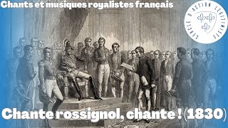 Chante rossignol chante  1830  Chants et musiques royalistes français [upl. by Loferski708]