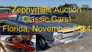 Classic Auction Cars Zephyrhills FL Auto Auction [upl. by Wilser]