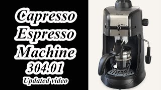 Capresso Steam Pro Espresso machine updated review and operation [upl. by Lucien]