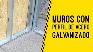 Construcción de muros con perfiles de acero galvanizado [upl. by Devland691]