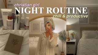 CHRISTIAN NIGHT ROUTINE chill productive amp “aesthetic” [upl. by Ax]