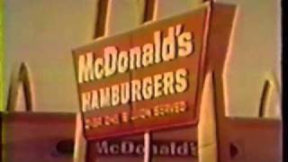 Compilation of late 1960s McDonalds Commercials Part 1 USA [upl. by Farand164]