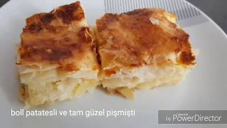 Patatesli börek  Hazir yufkadan börek  Börek tarifi [upl. by Gentille]