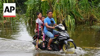 Floods wreak havoc in Malaysia southern Thailand with over 30 killed tens of thousands displaced [upl. by Hammad]