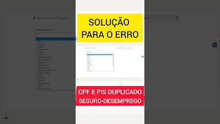 CPF E PIS DUPLICADO NO SEGURODESEMPREGO  APRENDA COMO REGULARIZAR [upl. by Libenson]