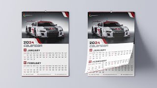 Calendar Design Tutorial 2024 [upl. by Ylus291]