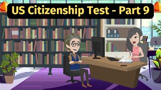 US Citizenship Test Part 9  Practice English Conversation [upl. by Kepner]