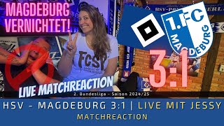 🔴LIVE HSV  1 FC Magdeburg 31  Magdeburg zerlegen und 3 Punkte in Hamburg lassen  Matchreaction [upl. by Arotal66]