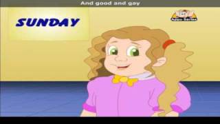 Mondays Child with Lyrics  Nursery Rhyme [upl. by Dusty]