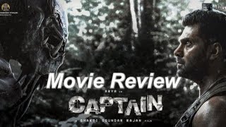 Captain  Tamil Movie Review  Arya  Sakthi Soundar Rajan  Imman [upl. by Trescott137]