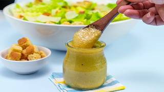 Traditional Homemade Caesar Dressing Recipe for Caesar Salad [upl. by Longley]