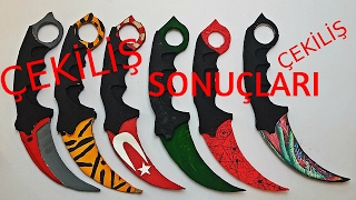 Karambit Çekiliş Sonuçları [upl. by Wehrle673]