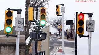 New Bike Traffic Lights Upgrade  Woodward amp Marshall [upl. by Gylys]