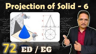 6 Projection of Solid Basics Drawing Process amp Solved Example Explained [upl. by Whale]