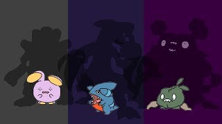 Animated Pokemon Evolutions Whismur Gible Trubbish [upl. by Asseralc]