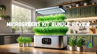 AeroGarden Bounty Elite With MicroGreens Kit Bundle Review [upl. by Idihc]