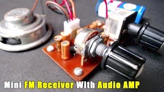 TA2003P Mini FM Receiver With LM386N Audio Amplifier [upl. by Urbano504]